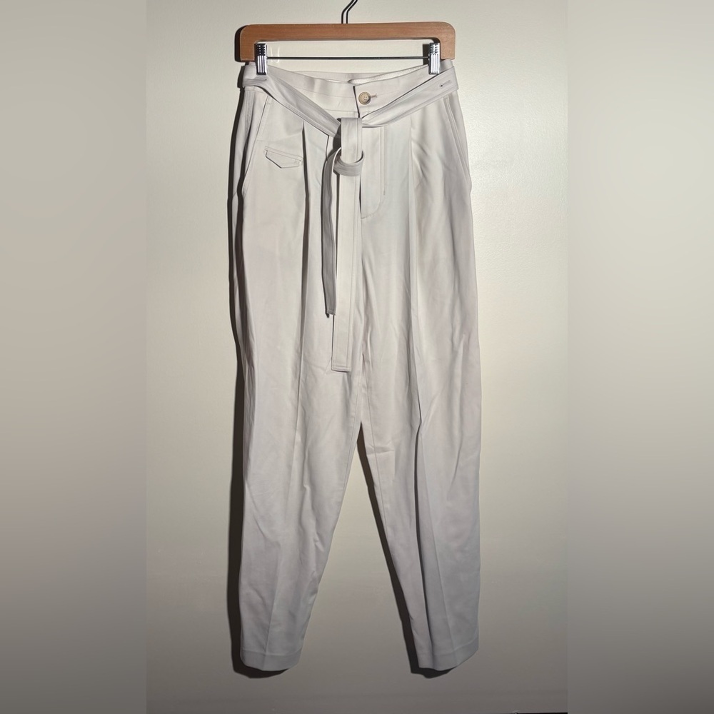 Helmut Lang Convertible Ivory Trousers